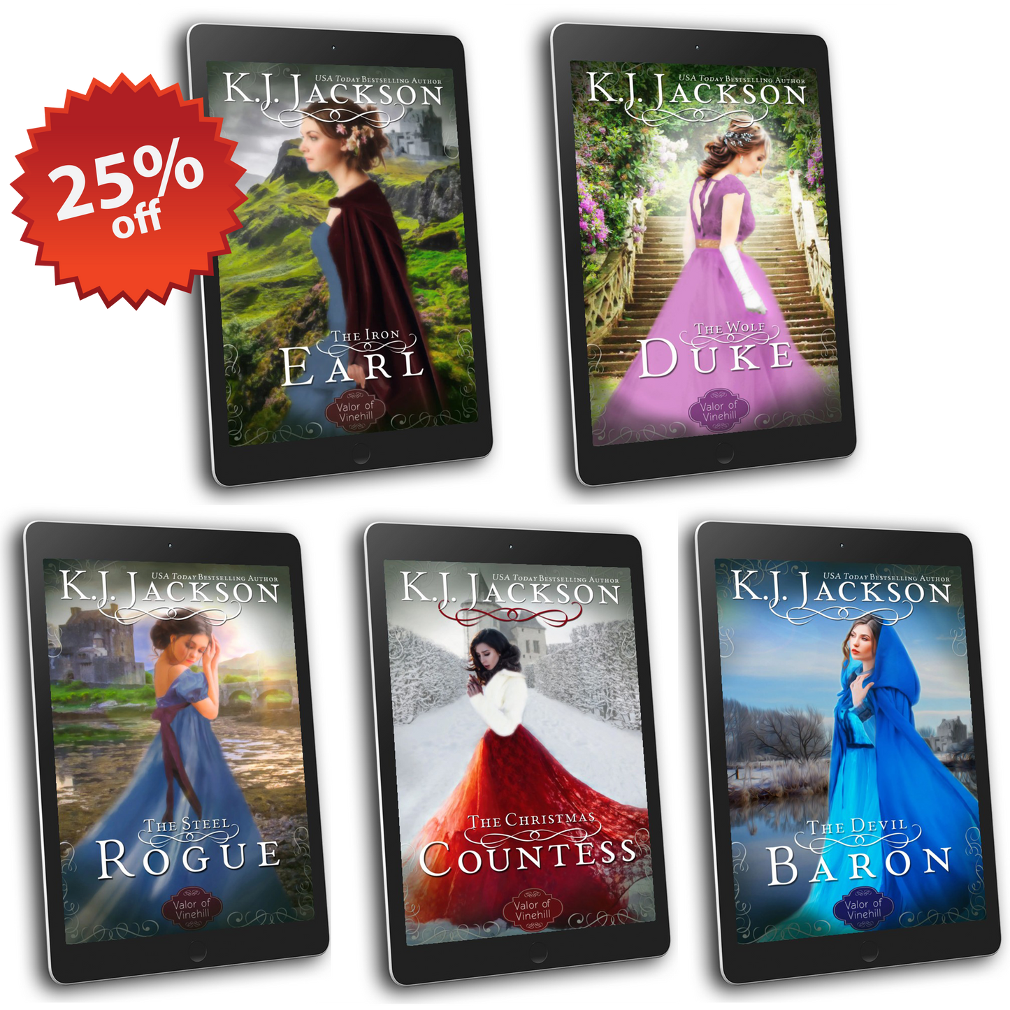 Valor of Vinehill Books 1-5 (EBOOK BUNDLE)